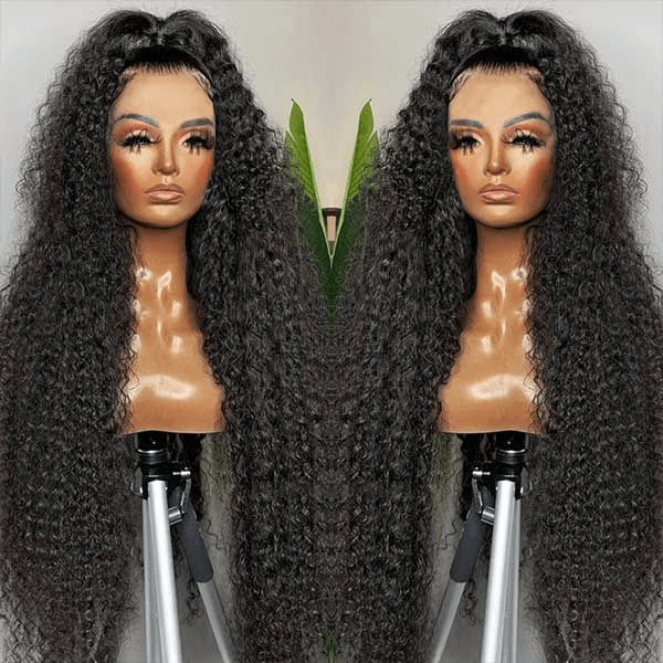 Tuneful Jerry Curly 13x6 Transparent Lace Frontal Human Hair 180% Density Wigs Bogo Deal