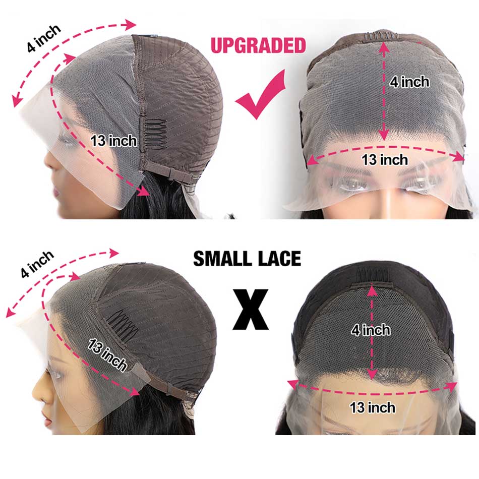 Tuneful 13x4 Upgrade Lace Frontal Loose Wave Bob Elegant Short Wavy Wigs For Women 210% Density