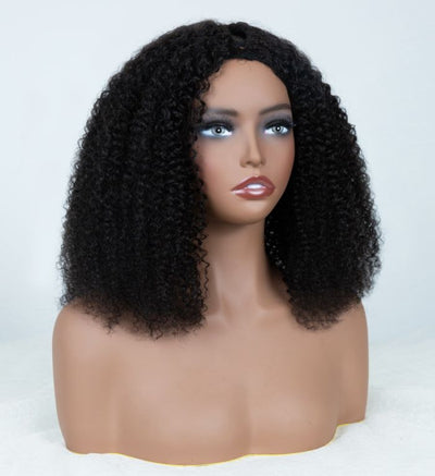 Natural Curly Seamless V-Part Wig