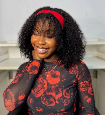 Natural Curly Seamless V-Part Wig