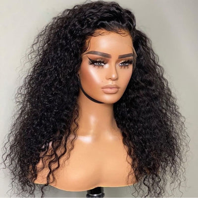 Tuneful Transparent 13x6 Lace Front Human Hair Wigs Brazilian Water Wave 5x5 closure wig