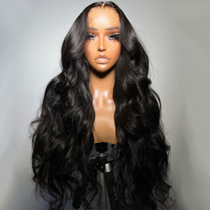 -42% 🔥Queenleora Slay Tuneful Transparent 13x6 Pre Plucked Lace Front Human Hair Wigs Brazilian Body Wave 6x5 Wear Go Wi