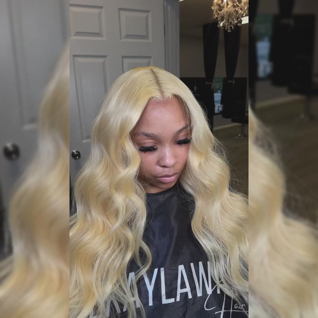 Tuneful 13x4 13x6 Transparent 613 Blonde Lace Frontal Human Hair Wigs Body Wave Lace Front Wigs 180% Density