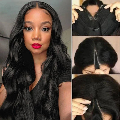 Tuneful Silk Straight Straight U Part Wig Virgin Remy Human Hair Soft Wigs 150% Density Human Hair Wig