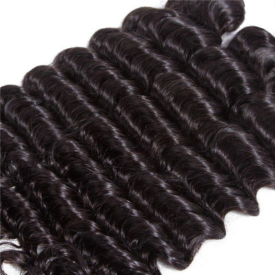 Tuneful Brazilian Deep Wave Human Hair Weave 3 Bundles Remy Hair  - Tuneful Hair