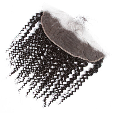 Tuneful 10A Jerry Curly Human Hair 3 Bundles With 13x4 Lace Frontal 100% Remy Human Hair