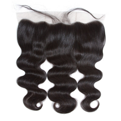 Tuneful 10A Body Wave Human Hair 3 Bundles With 13x4 Lace Frontal 100% Remy Human Hair