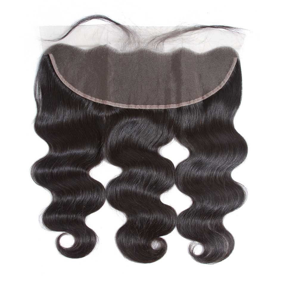 Tuneful 13x4 Lace Front Closure Body Wave 100% Remy Human Hair Transparent Lace Pre Plucked