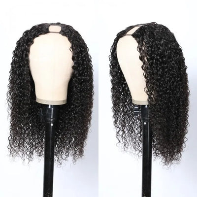 Tuneful Jerry Curly U Part Wig Meets Real Scalp Glueless Wigs Virgin Human Hair 180% Density