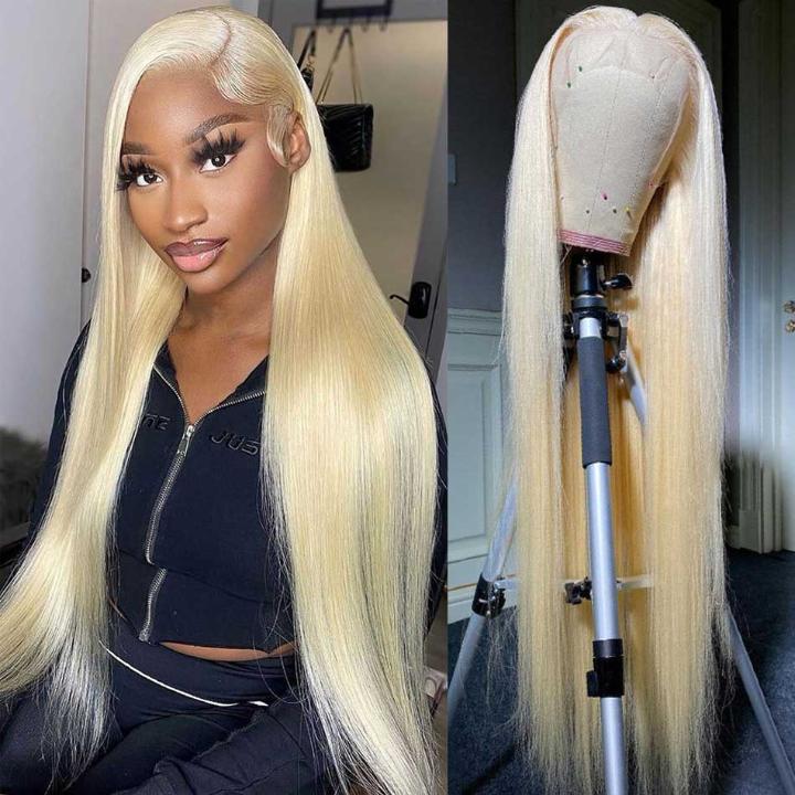 -36% 🔥Clearance HD Transparent Lace 613 Blonde 13x6 Lace Front Human Hair Frontal Straight Wigs 335 reviews from $89.00 