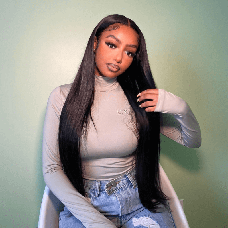 Tuneful 13x6 Transparent Lace Front Human Hair Wigs Brazilian Straight 5x5 Lace Closure 6x4 Wear Go Wig