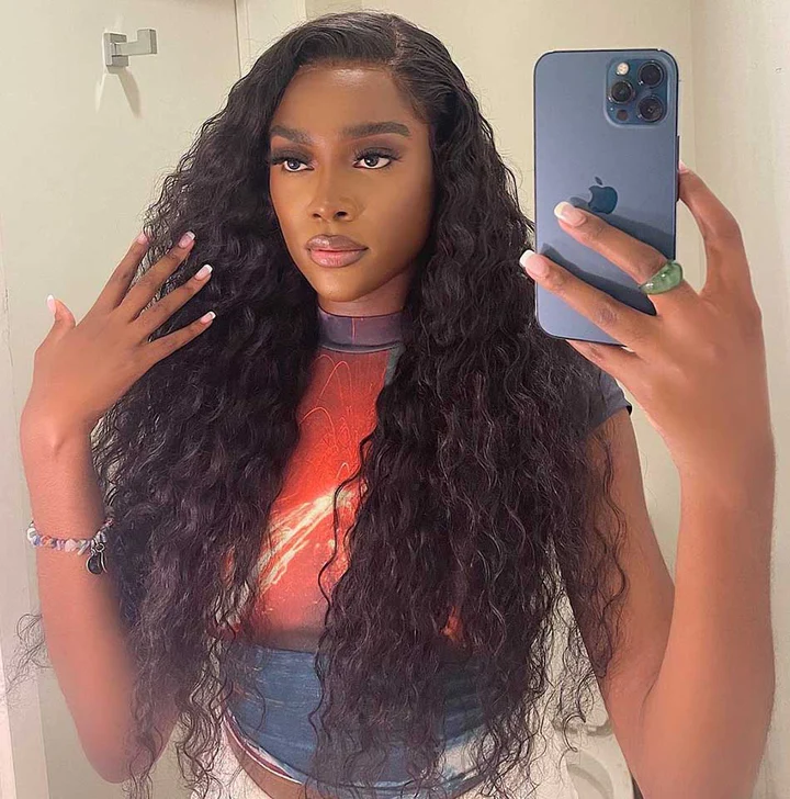 Tuneful Transparent 13x6 Lace Front Human Hair Wigs Raw Indian Water Wave Wigs