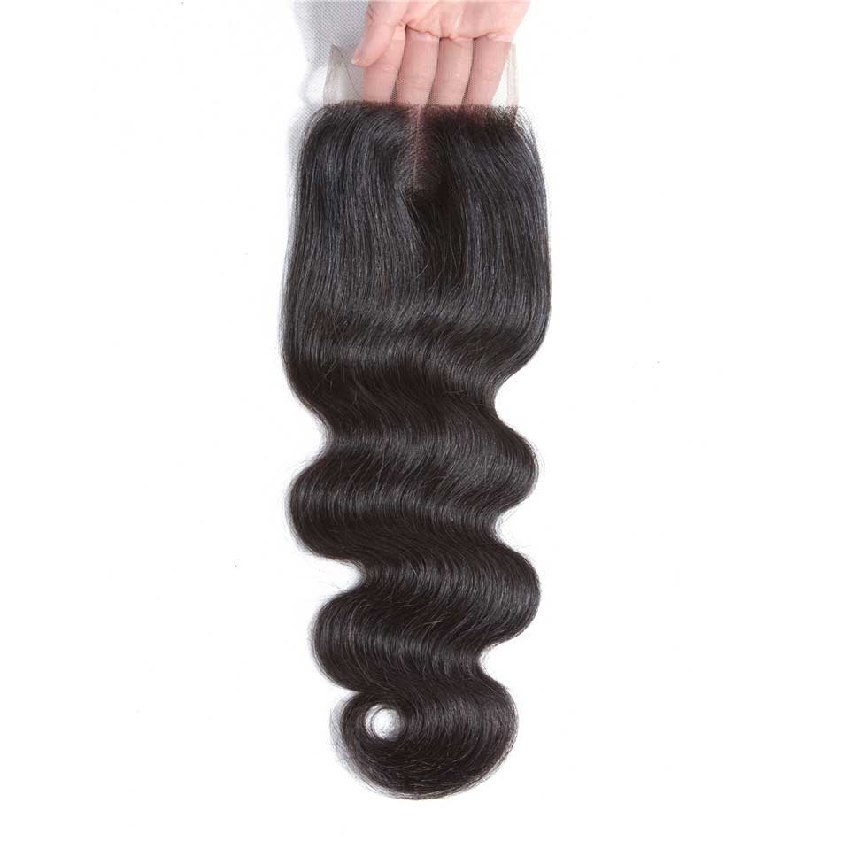 Tuneful 4x4 5x5 Lace Closure Body Wave 100% Remy Human Hair Transparent Lace Pre Plucked