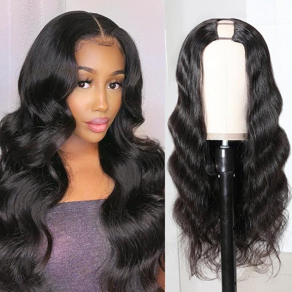 Tuneful U Part Wig Body Wave Human Hair Afforable Glueless Wigs 100% Human Hair Super Soft