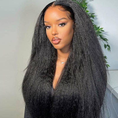 Tuneful Full And Thick Kinky Straight U Part Wig Glueless Human Hair Wigs