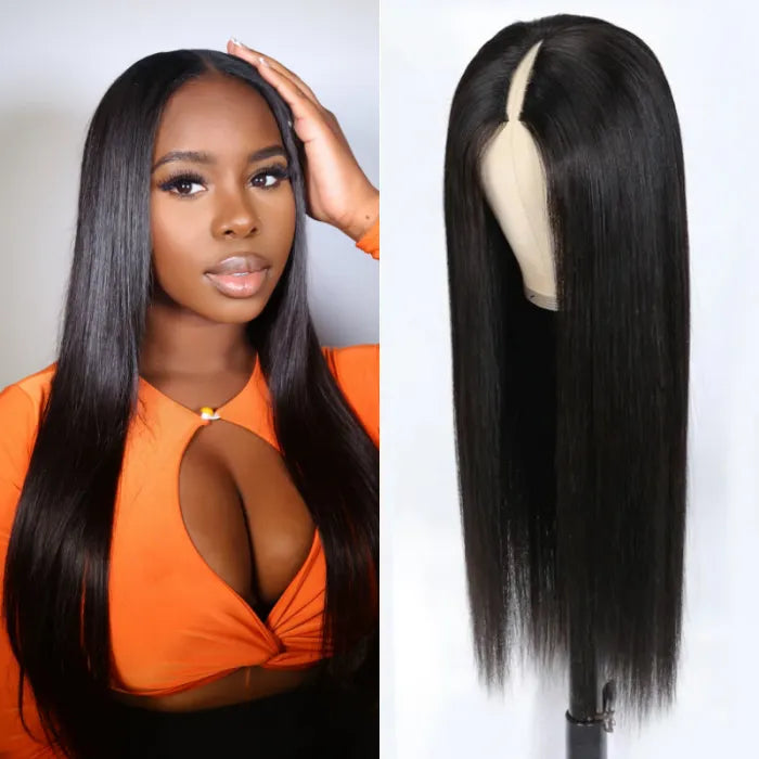 Tuneful Straight Vpart Wigs No Leave Out Natural Scalp Protective Wigs Beginner Friendly